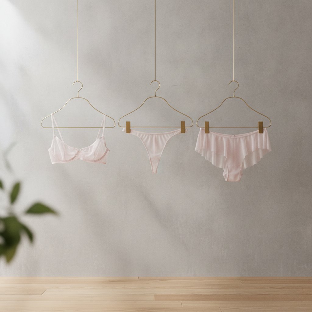 Kadın Tül Transparan Balenli Sütyen, Checky ve String Külotlu 3 lü Paket BB2618