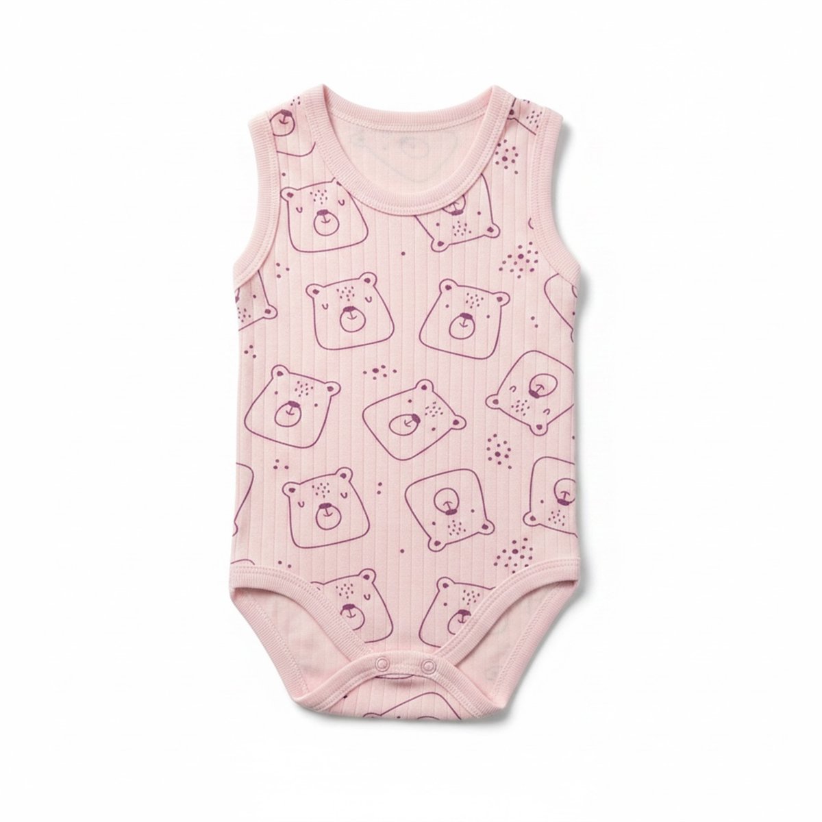 Baby Too Ayıcık Desen Zıbın Pembe
