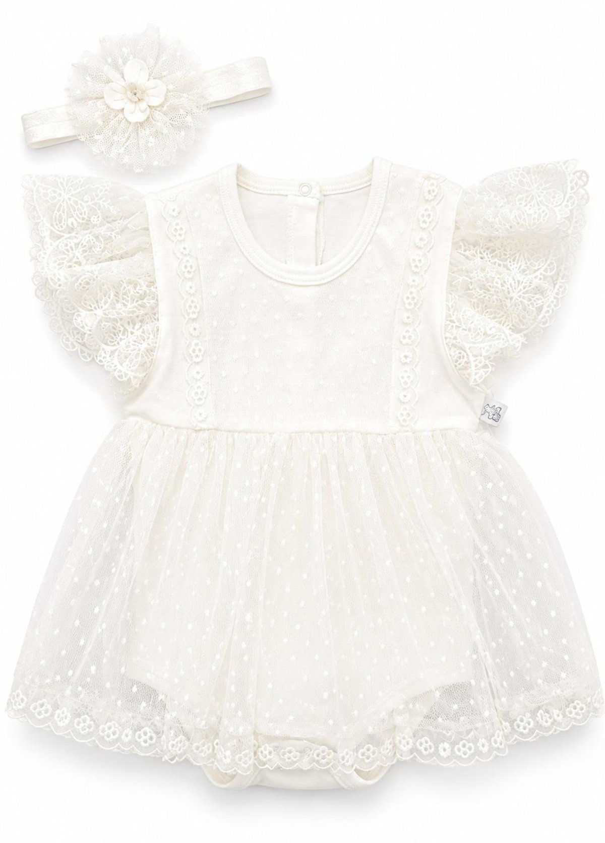 Miniborn Elbise Beyaz