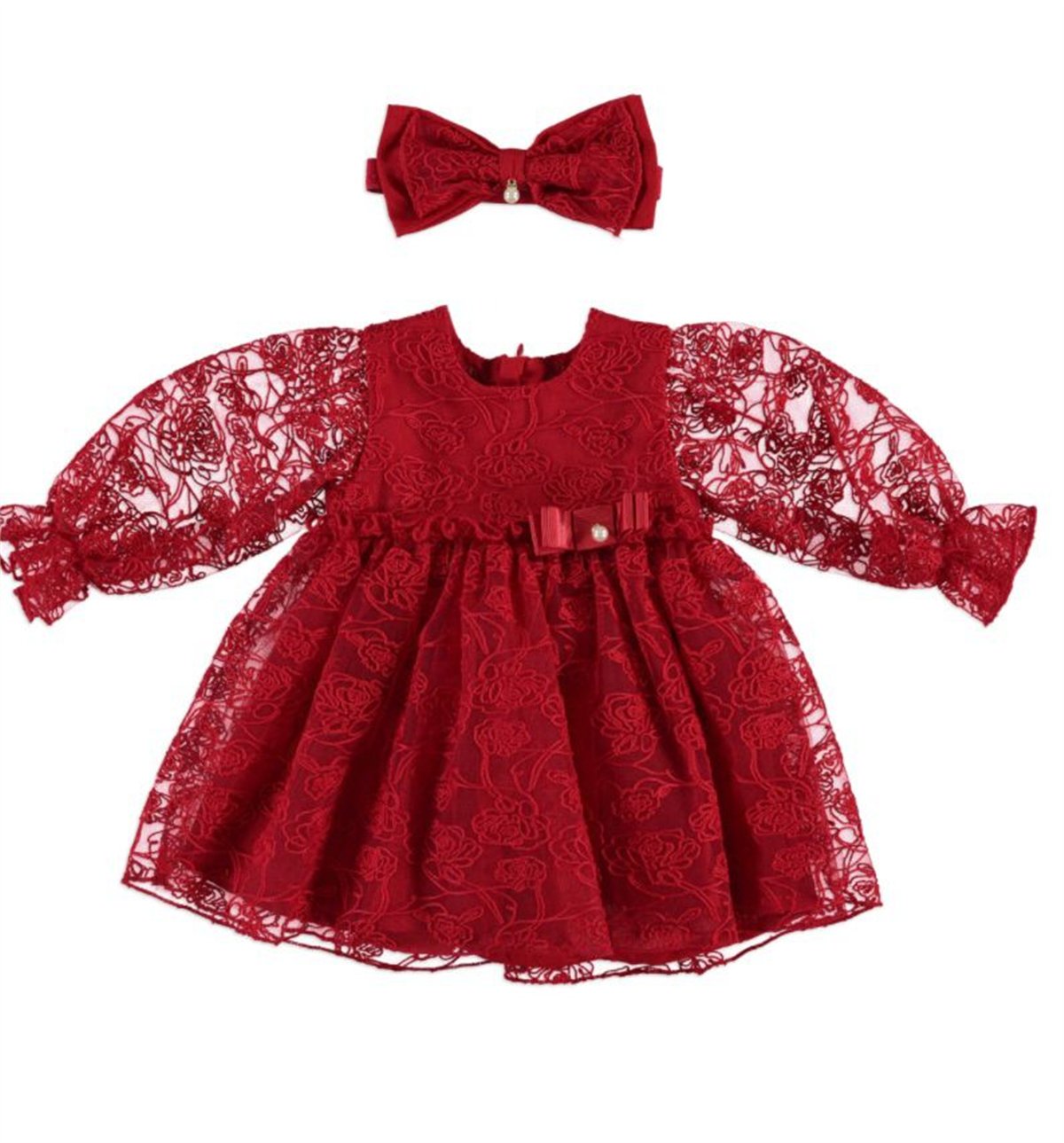 Monna Rosa Elbise Kırmızı