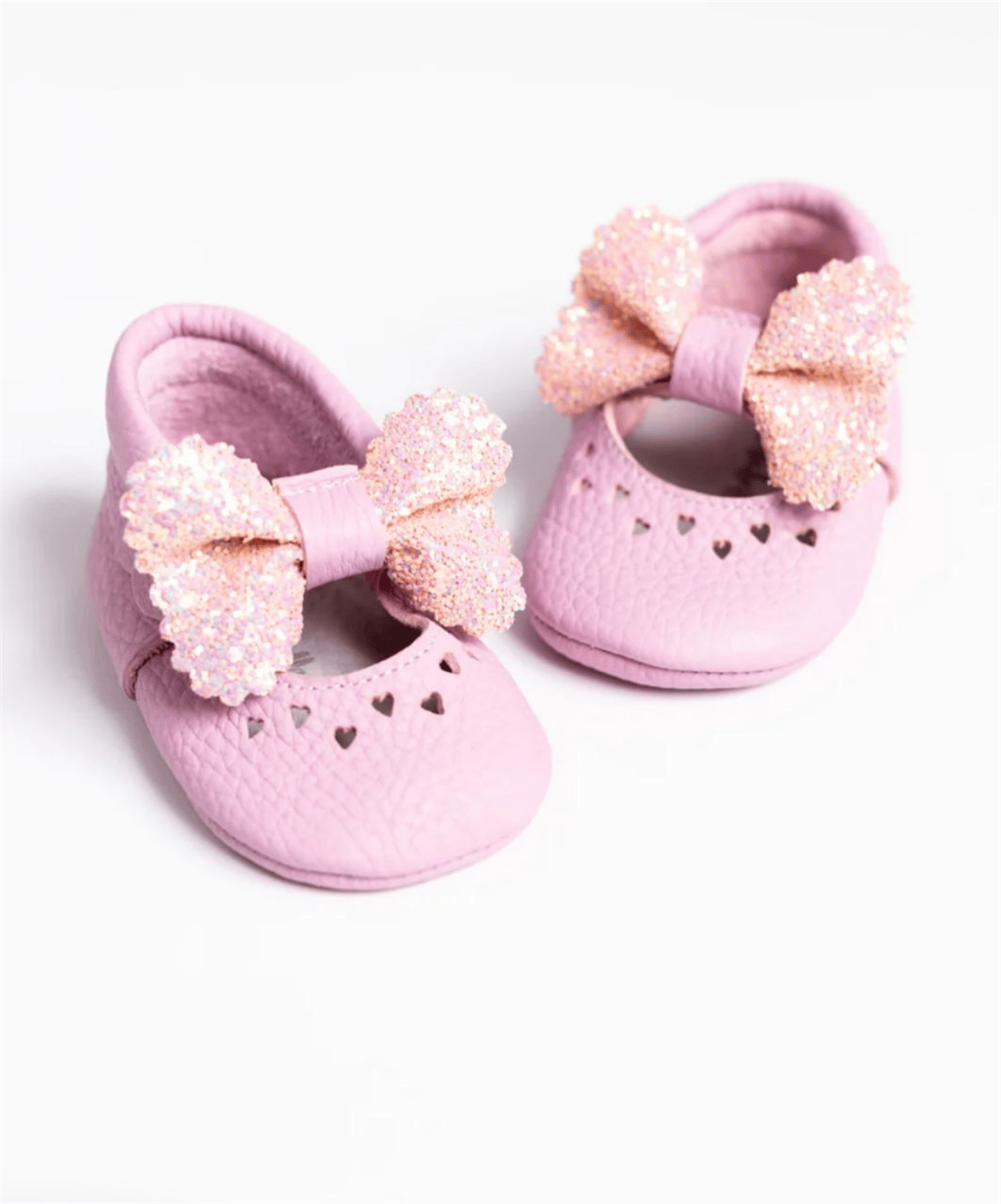 Yino Pullu Fiyonklu Deri Makosen Pembe