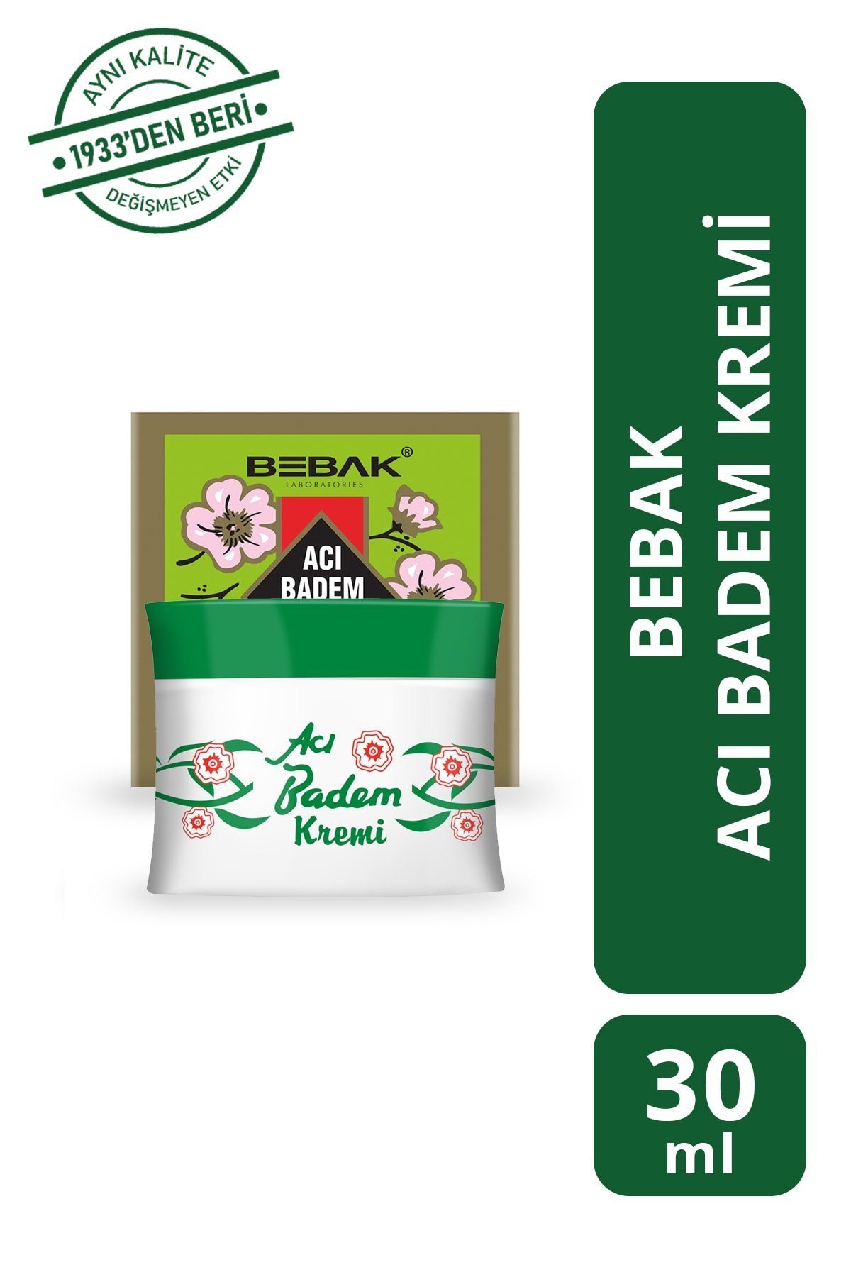 Bebak Nemlendirici Acı Badem Kremi 30 gr