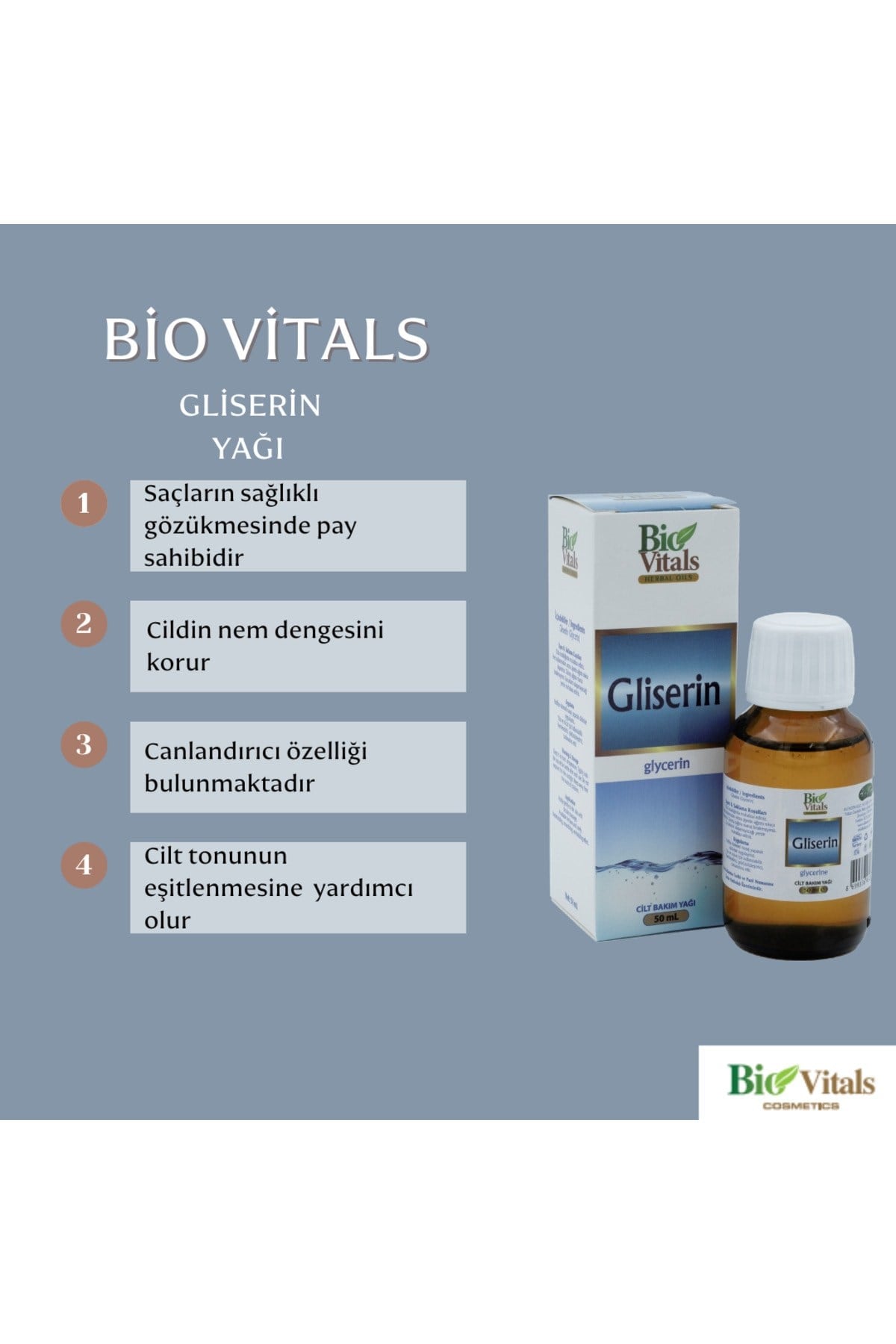 Bio Vitals Gliserin Yağı 50ml