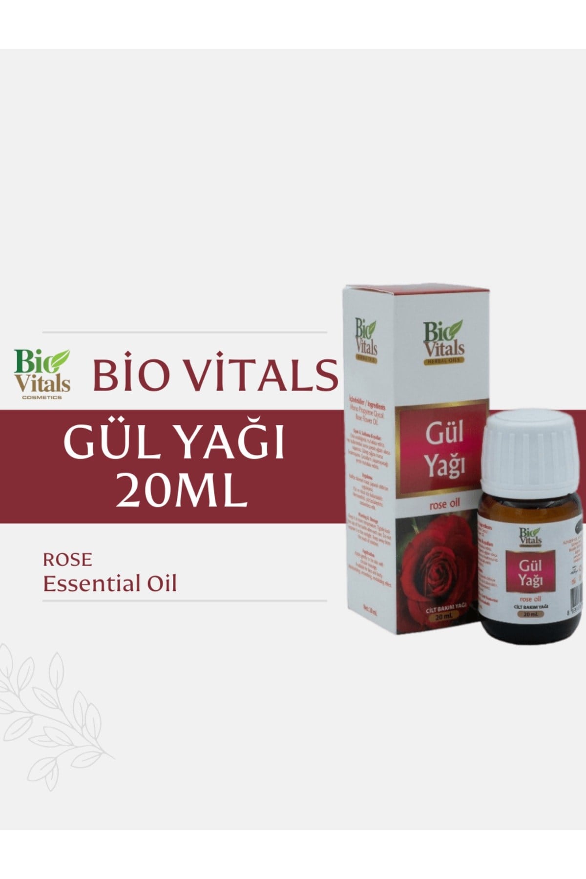 Bio Vitals Gül Yağı 20ml