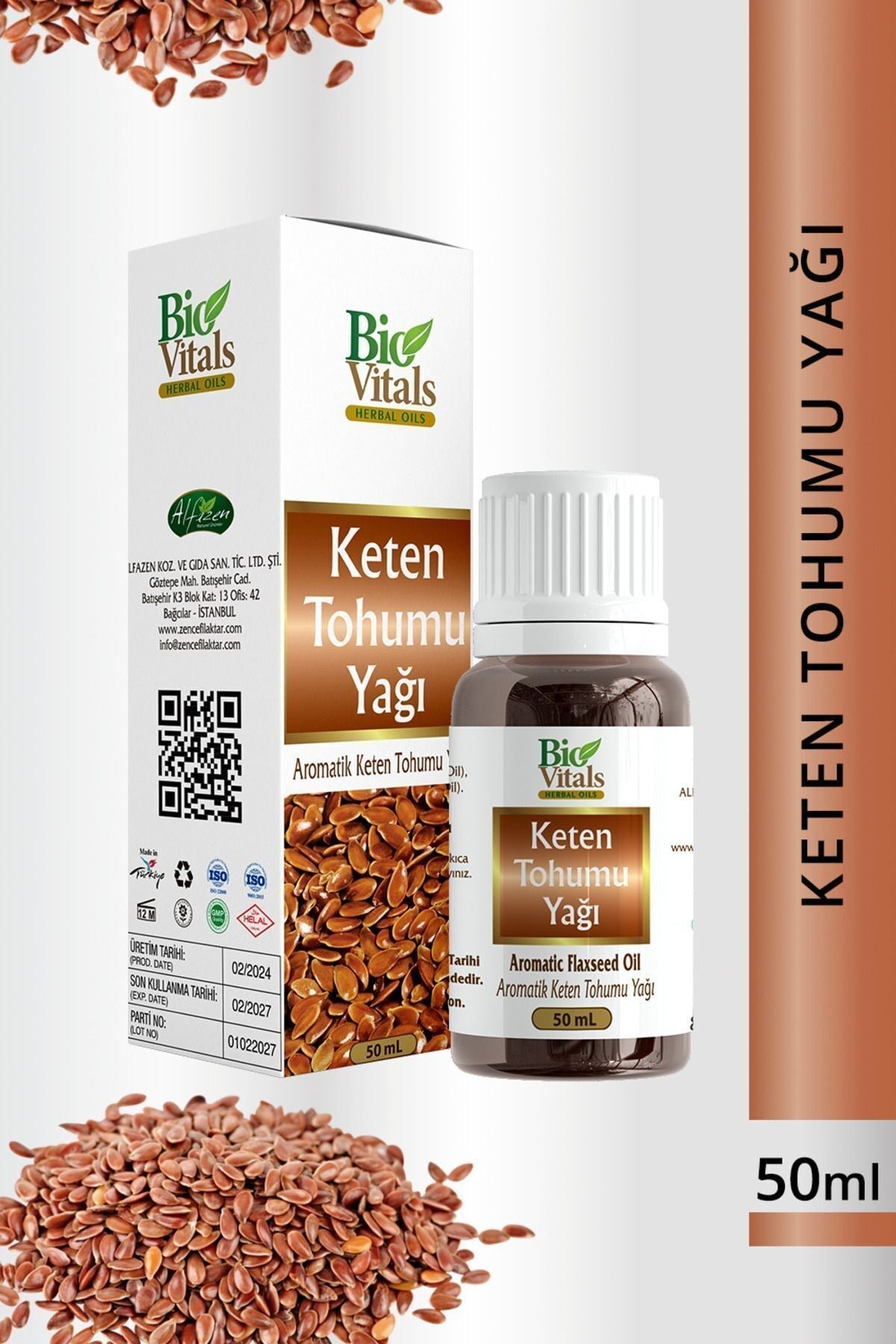 Bio Vitals Keten Tohumu Yağı 50 Ml