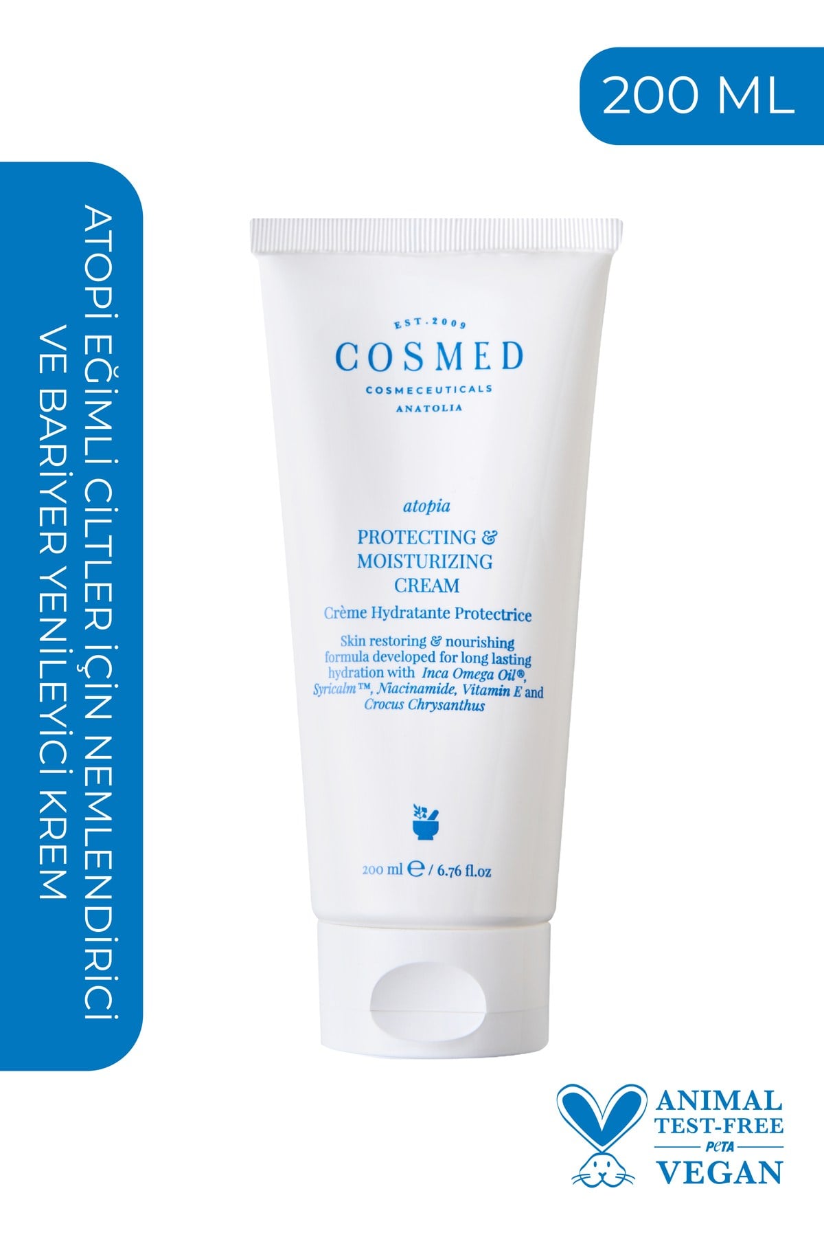COSMED Atopia Protecting & Moisturizing Cream - Kuru, Çok Kuru Ve Atopik Eğilimli Ciltler Için Nemlendirici