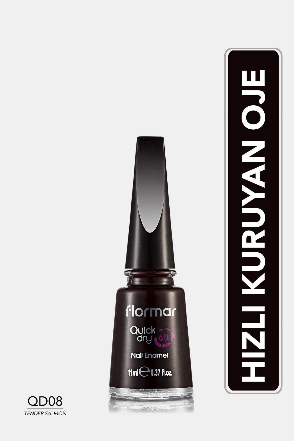 Flormar Oje - Quick Dry Nail Enamel QD08 Tender Salmon 8690604234028