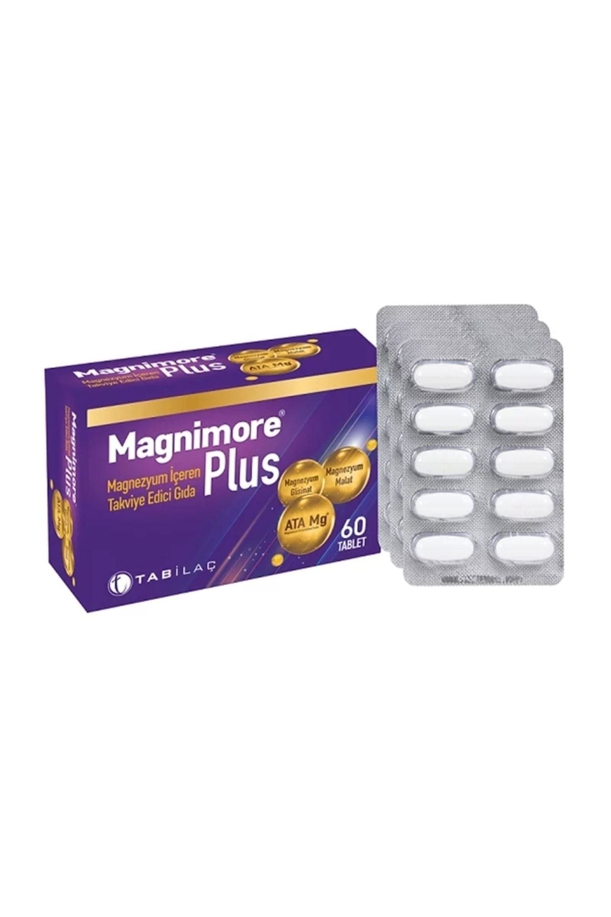 Magnimore Plus Magnezyum Içeren Takviye Edici Gıda 60 Tblet