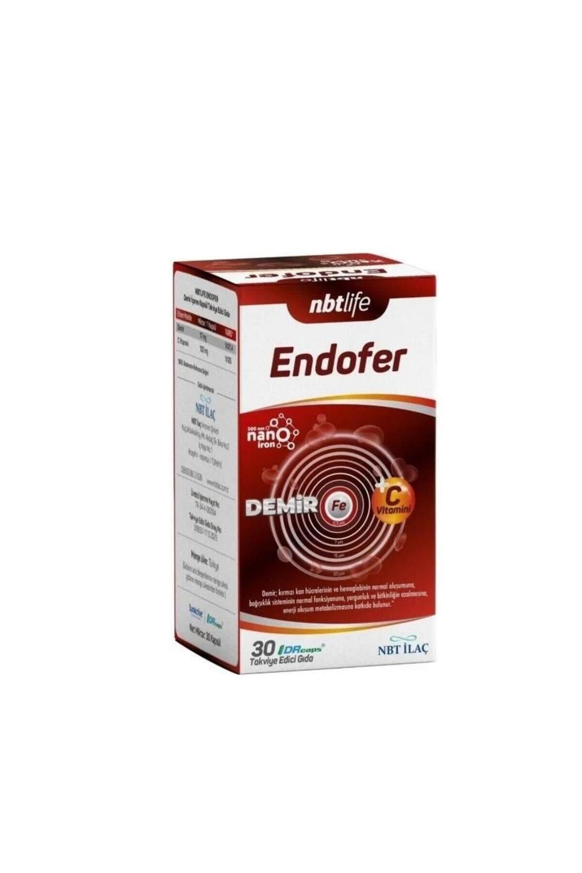 Nbt İlaç Nbtlife Endofer 30 Kapsül