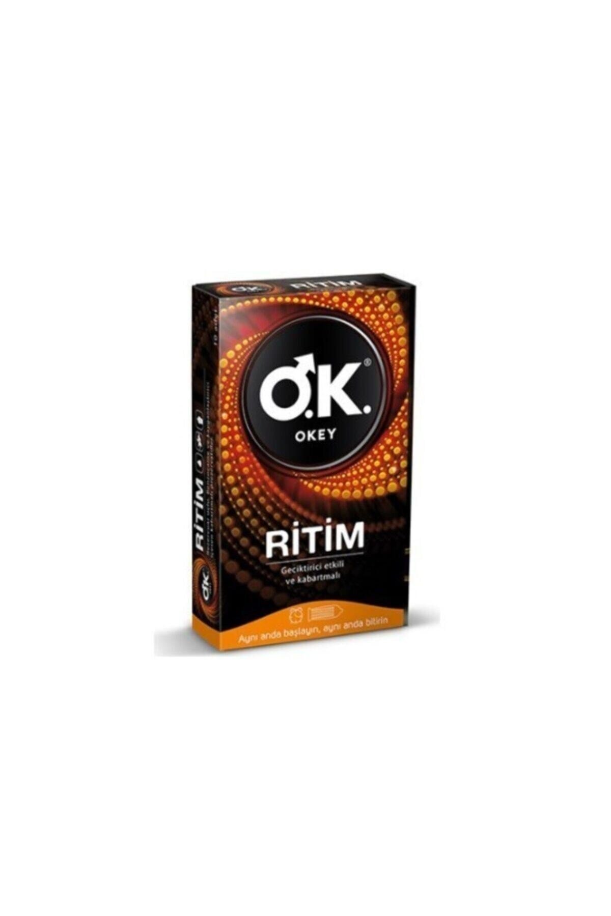 Okey Ritim Tırtıklı Ve  Etkili Prezervatif 10 Lu