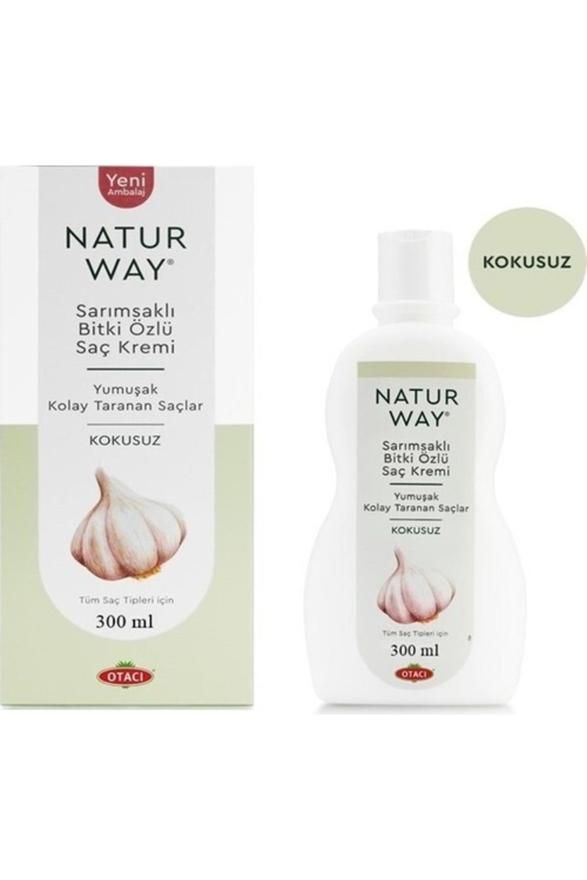 Otacı Naturway Sarımsaklı Bitki Özlü Saç Kremi 300 ml