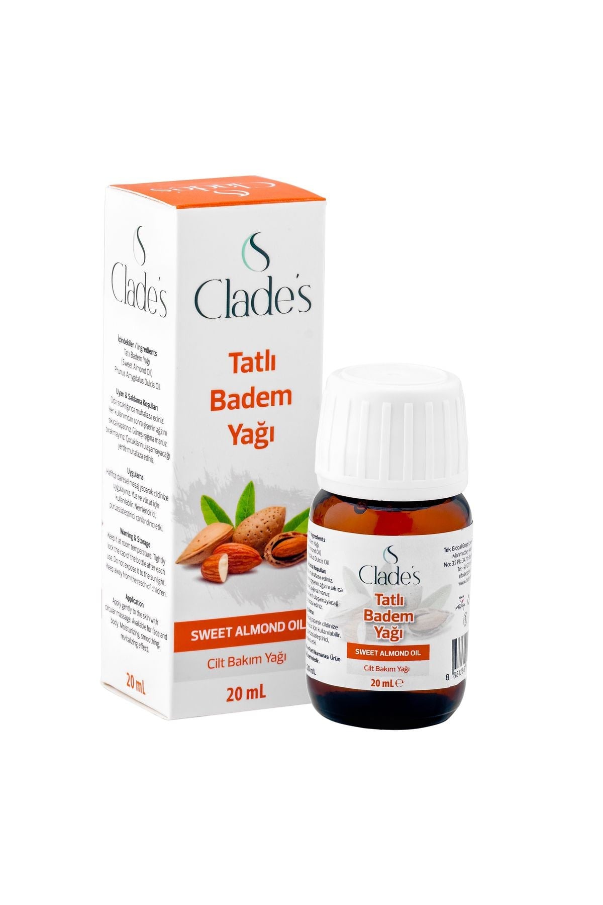 Tatlı Badem Yağı 20 ml - Cilt Bakım Yağı Sweet Almond Oil