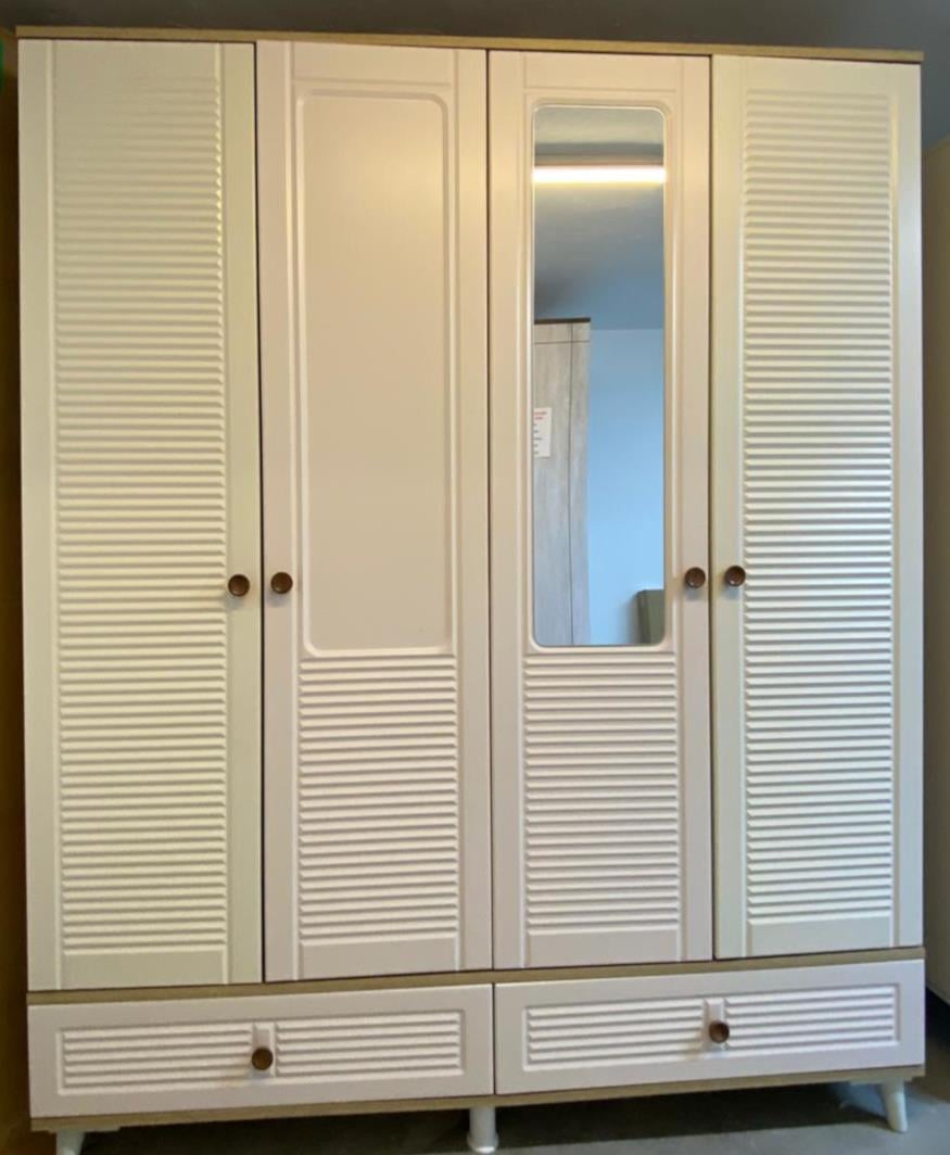 DORUKLAR PANJURLU 4 KAPILI DOLAP