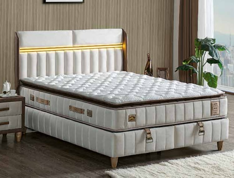 160*200 GOLD BED SET BAZA SETİ