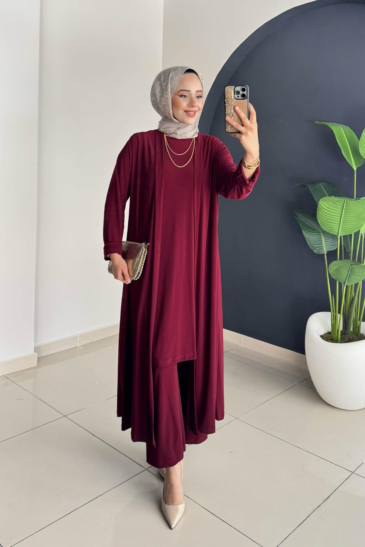 3'lü Takım | Bordo