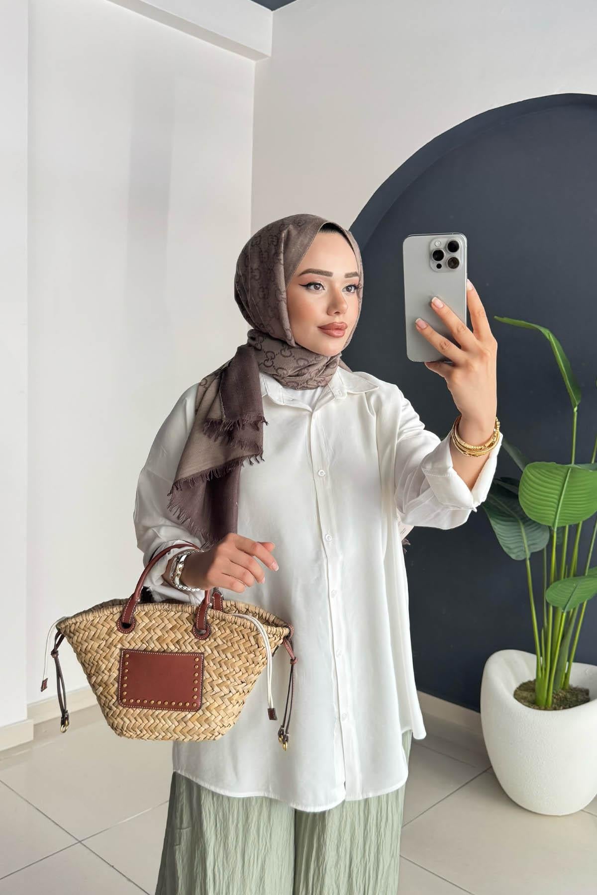 Tencel Gömlek | Beyaz