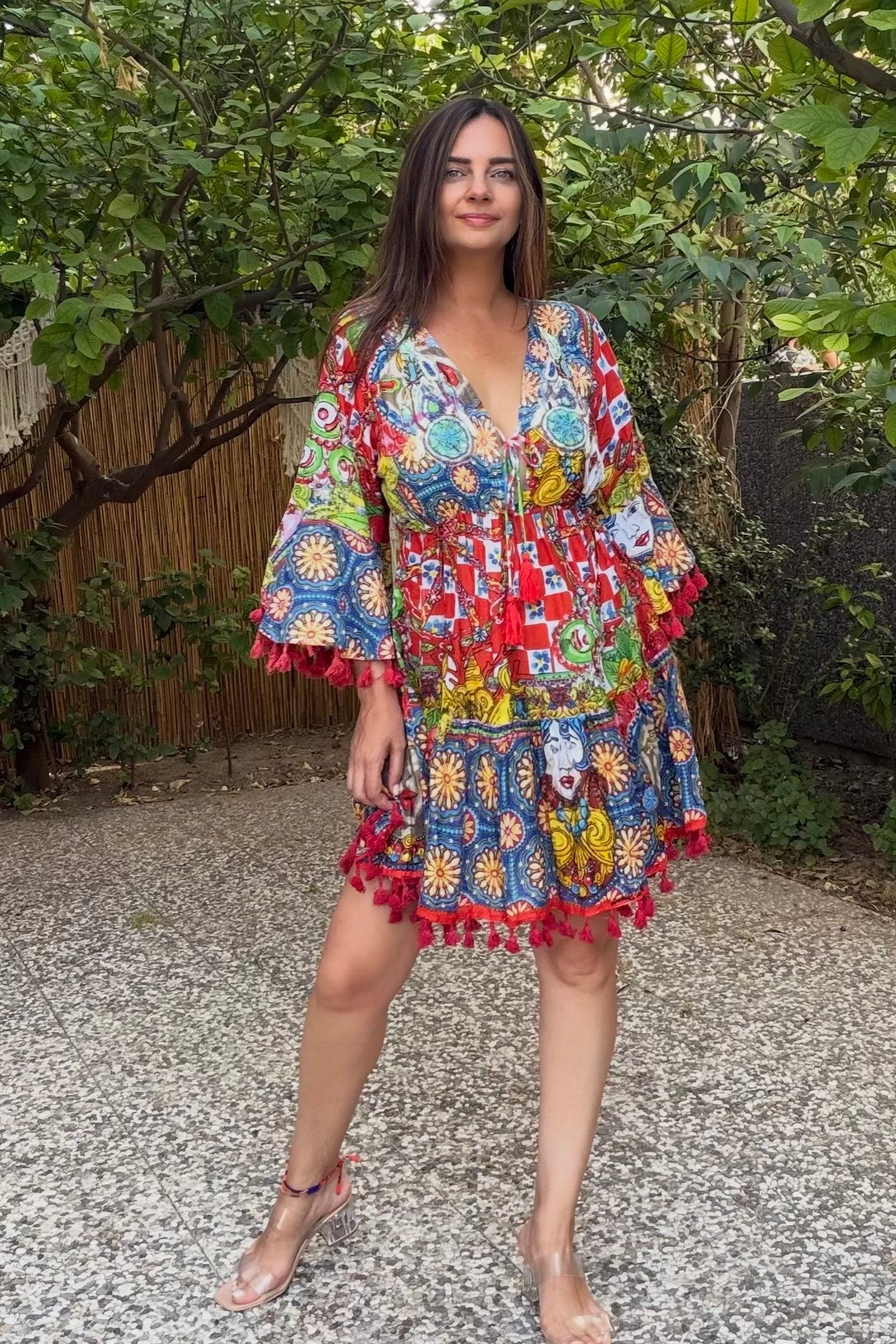 . - Antica Sartoria Tasarım Elbise - Kırmızı