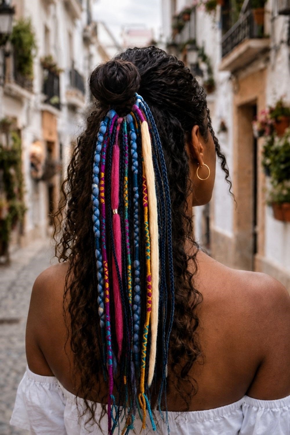 . - El Yapımı Afro Rasta Saç Tokası -Siyah Renkli