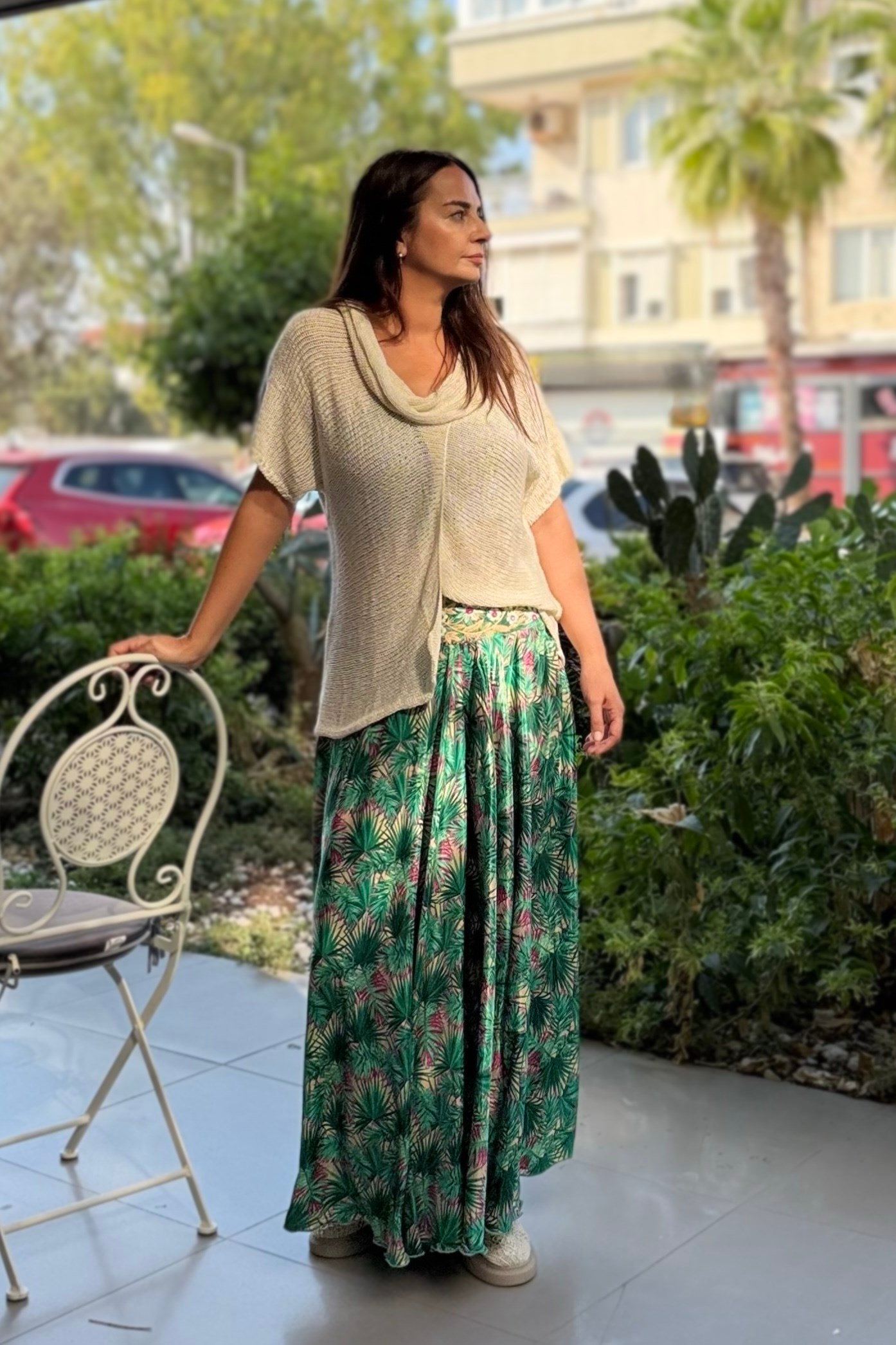 . - İpek Pantolon Etek - Palmera