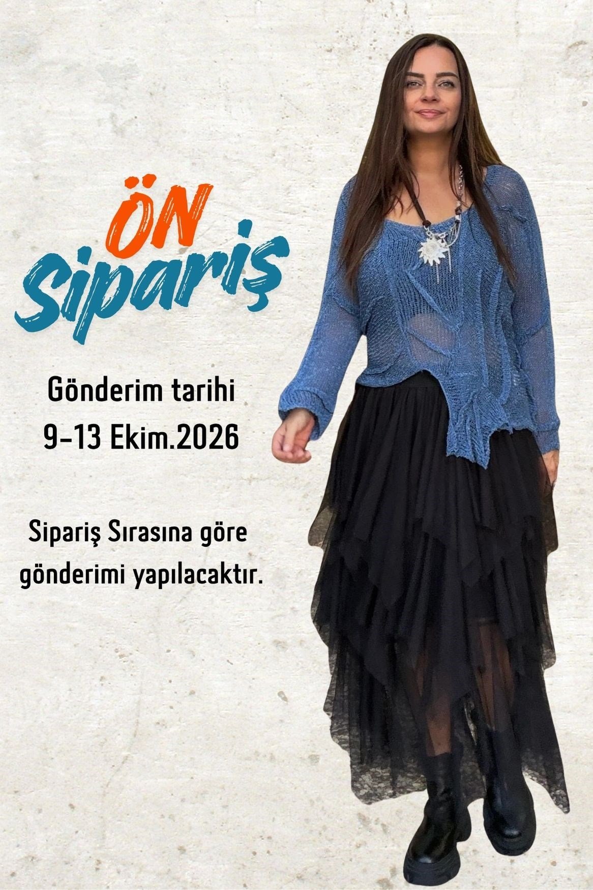 . - Pera Bluz ve Kat Kat Tül Etek Kombin - İndigo Siyah