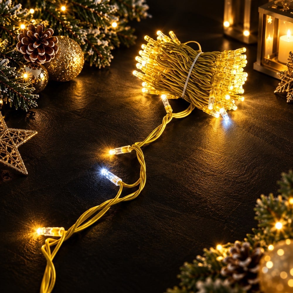 10 metre Eklenebilir İP Led Günışığına Beyaz Flaşlı Gold Kablo-1