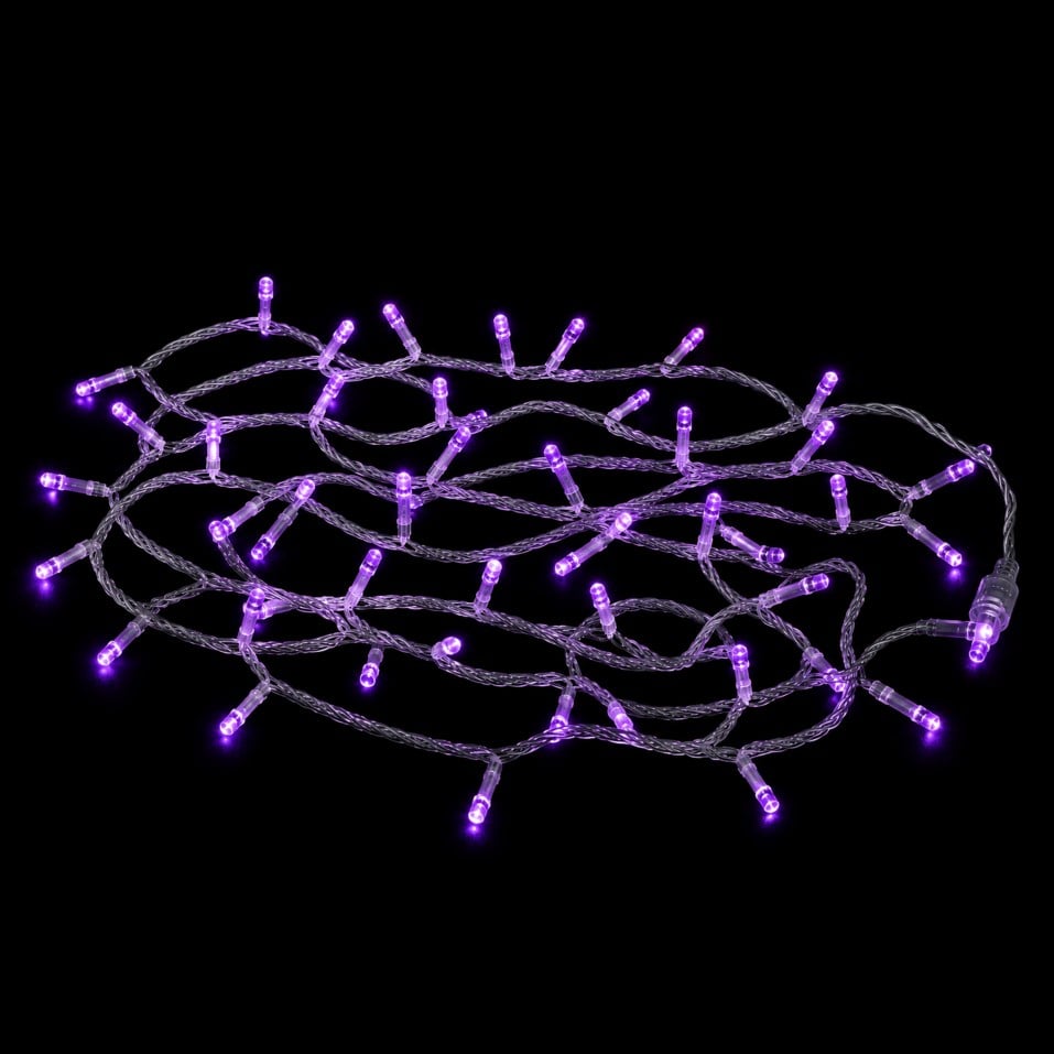 10 metre Eklenebilir İP Led Mor Şeffaf Kablo