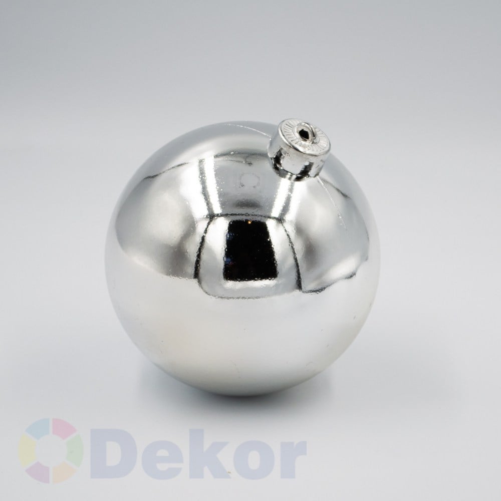 20 cm Yılbaşı Topu Silver PARLAK