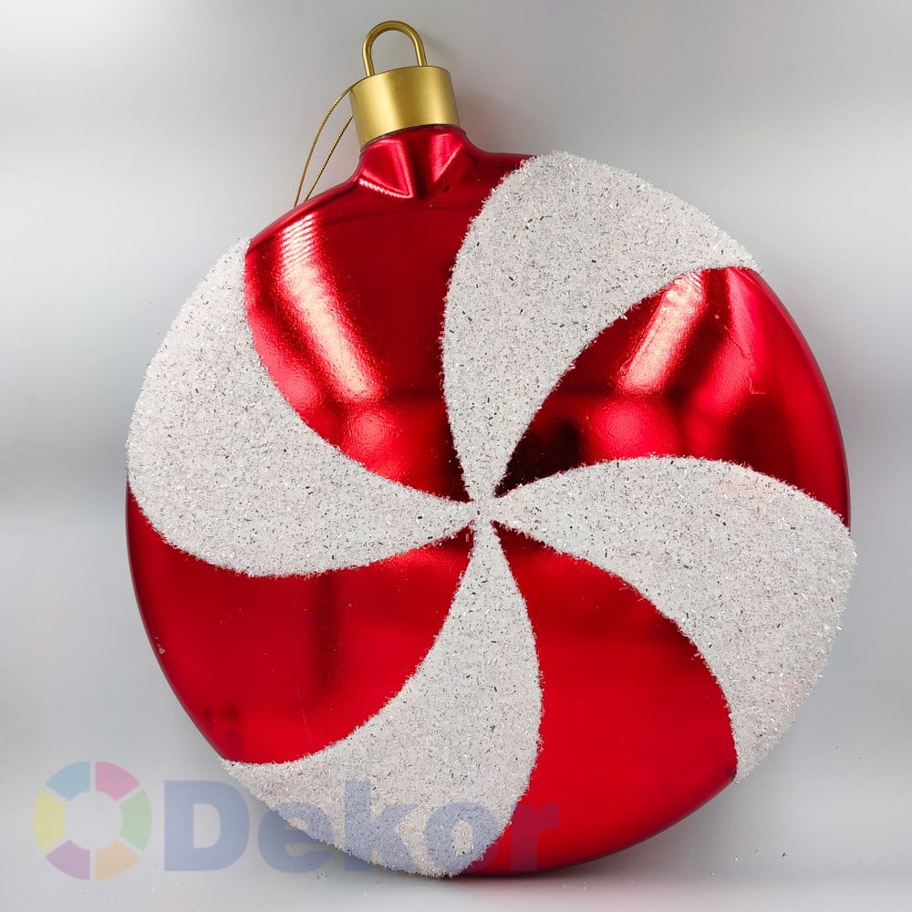Kırmızı Beyaz Lolipop Şeker 40 cm