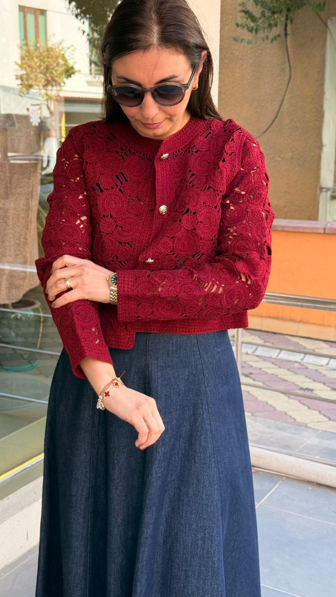 Dantelli Hırka