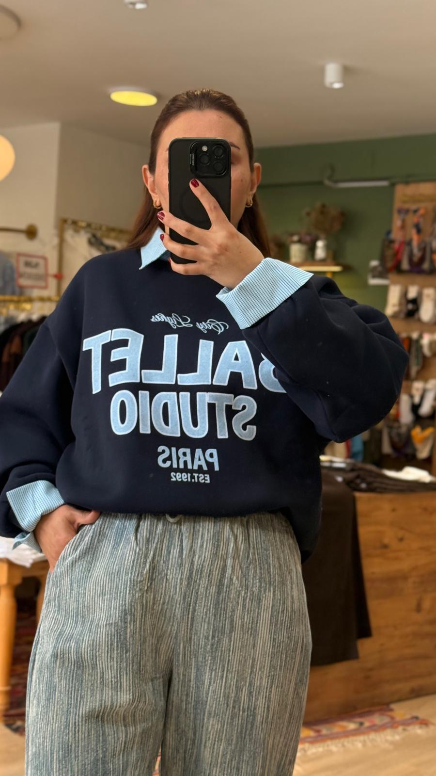 Lacivert Sweatshirt