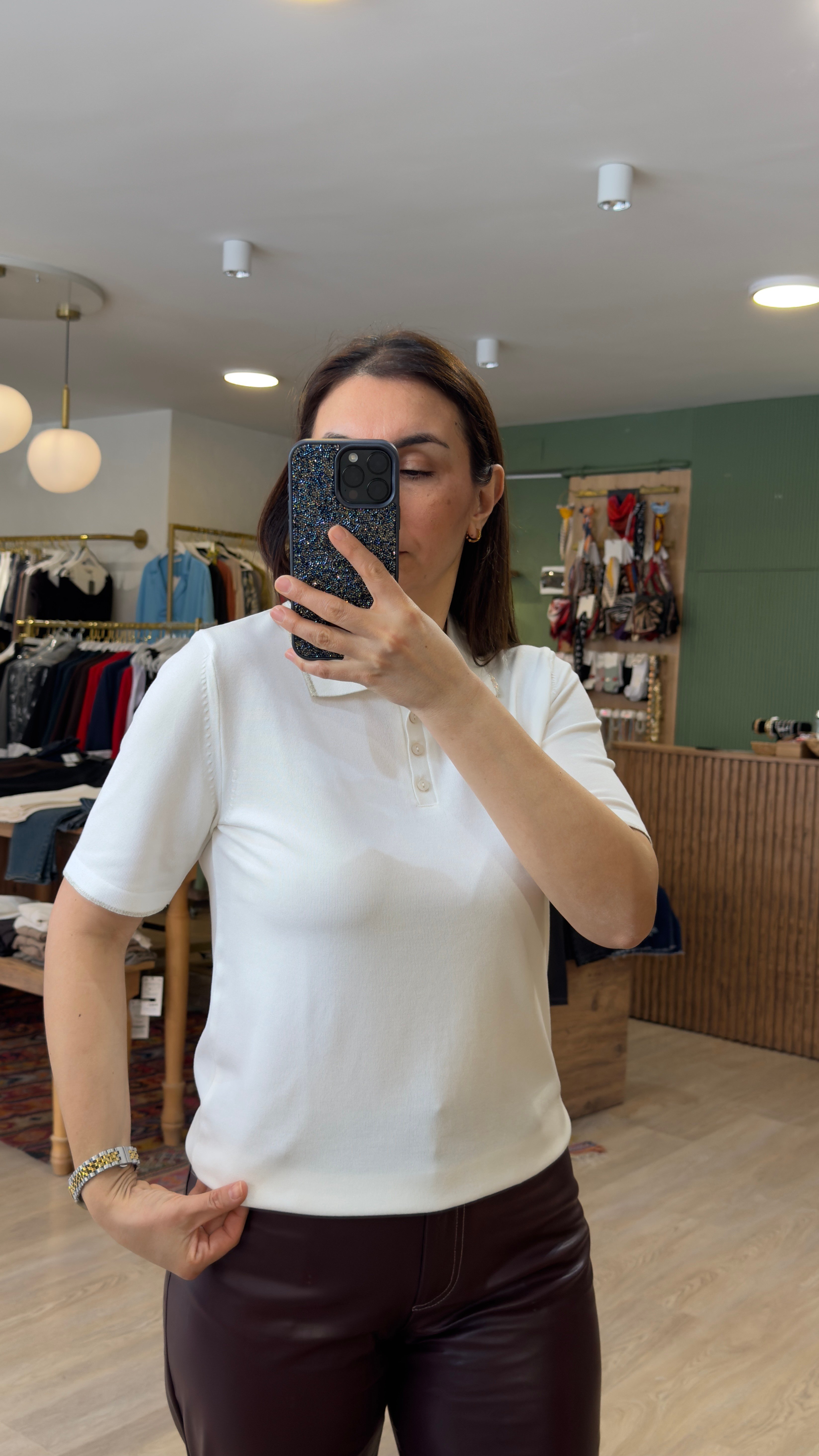 Polo Yaka Tişört Ekru · 4