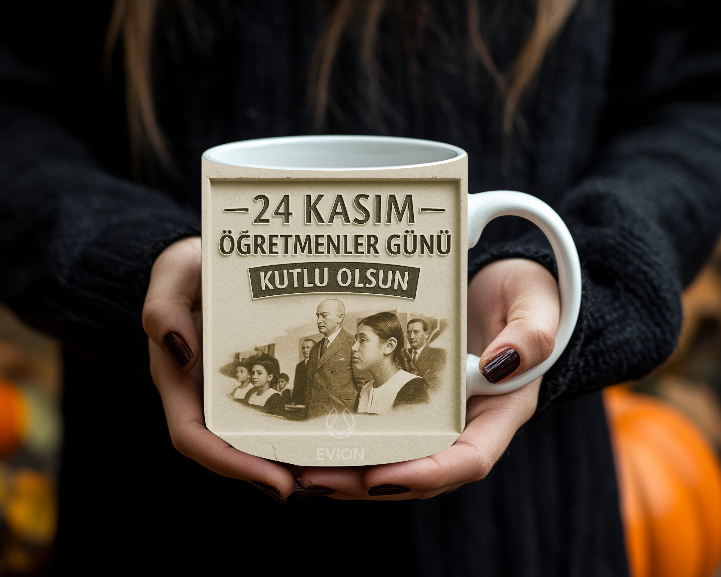 Öğretmenler Günü Hediyesi – 3D Özel Baskılı Porselen Kupa