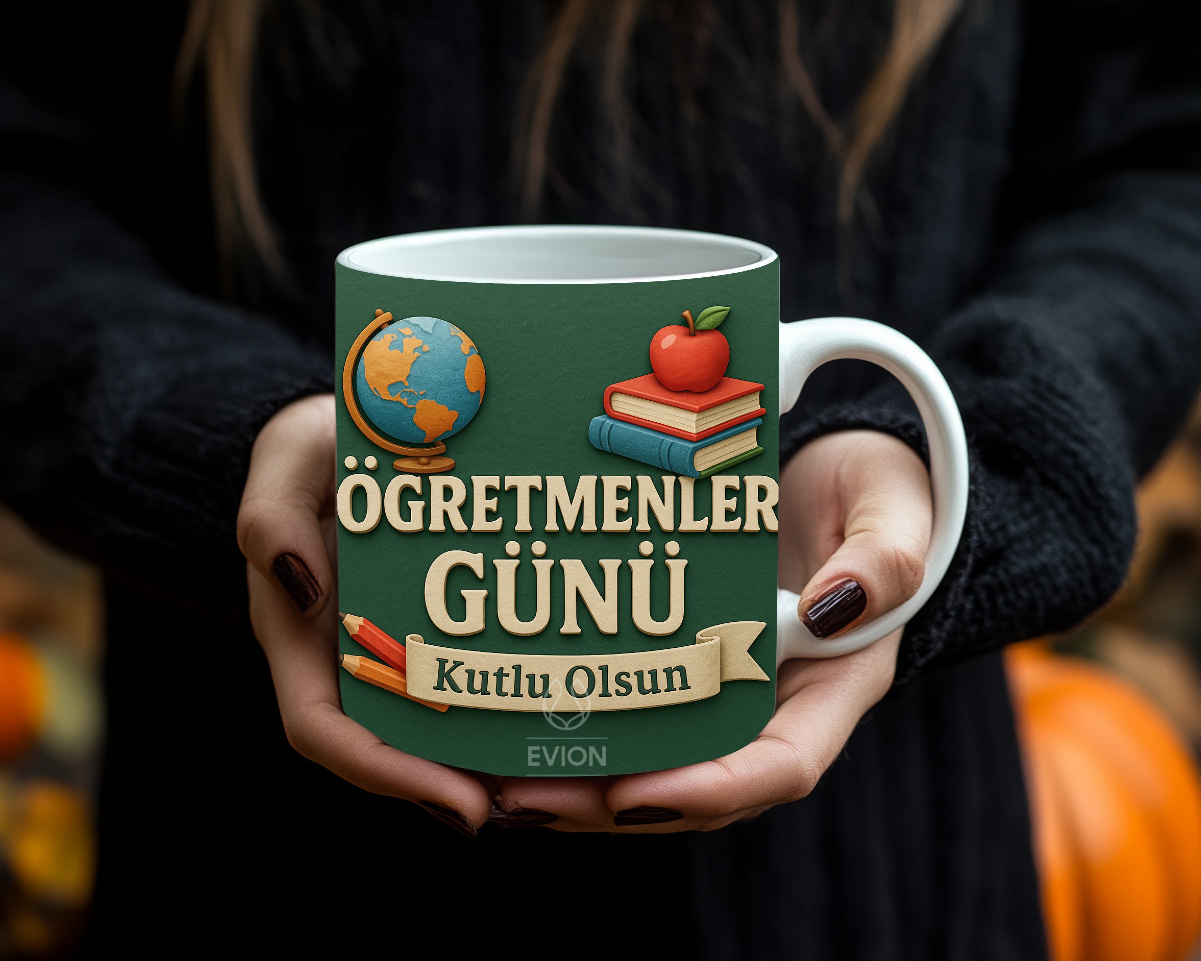 Öğretmenler Günü Hediyesi – 3D Özel Baskılı Porselen Kupa