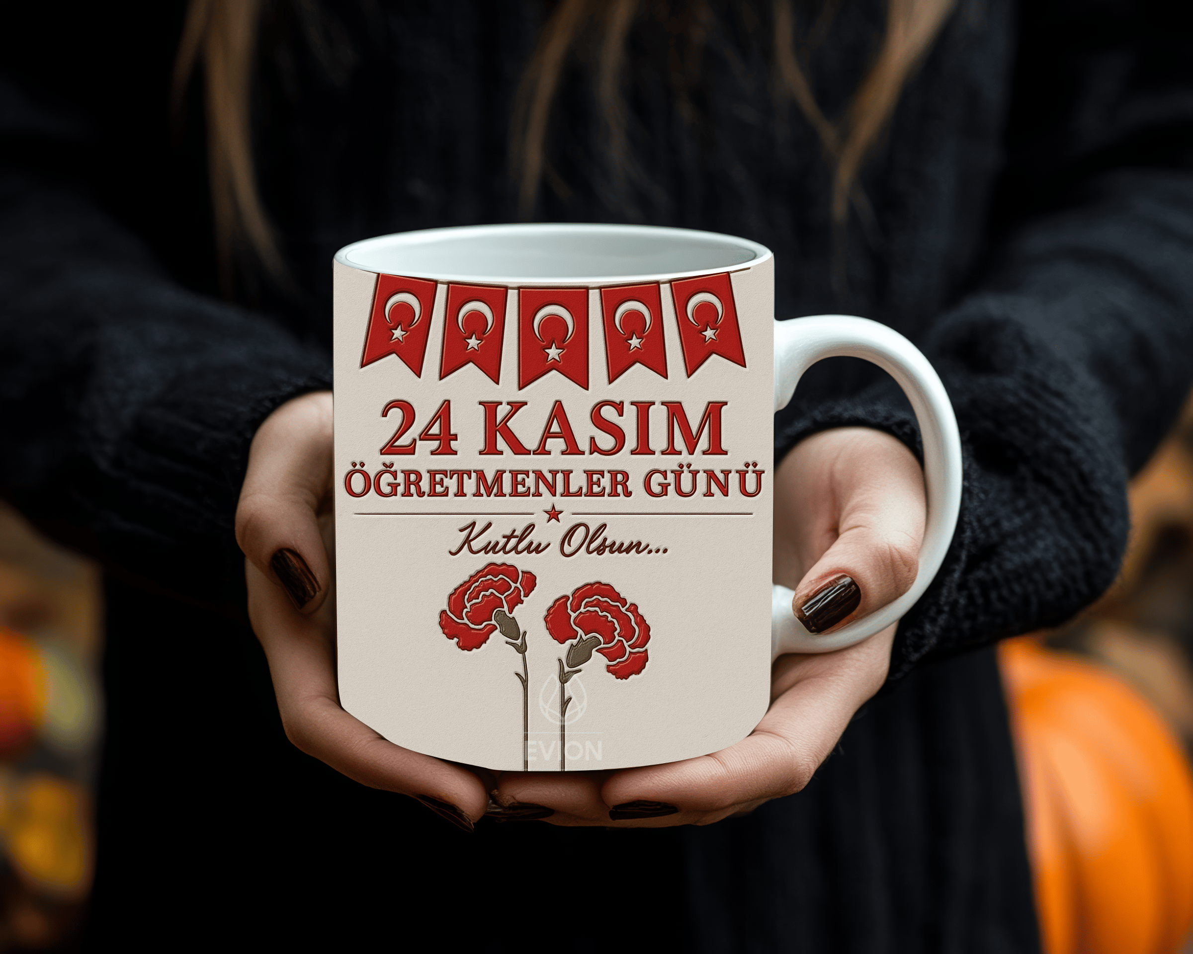 Öğretmenler Günü Hediyesi – 3D Özel Baskılı Porselen Kupa