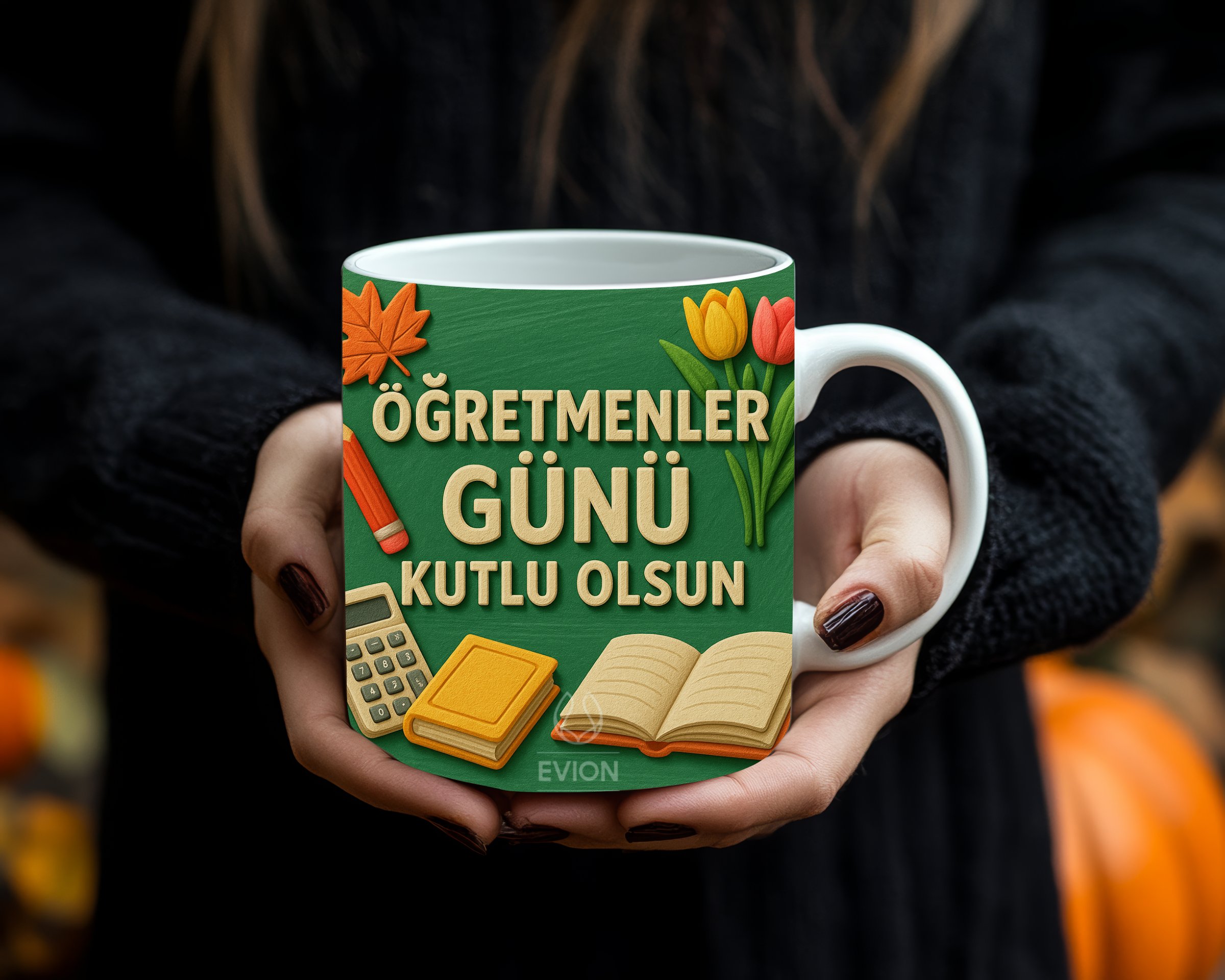 Öğretmenler Günü Hediyesi – 3D Özel Baskılı Porselen Kupa