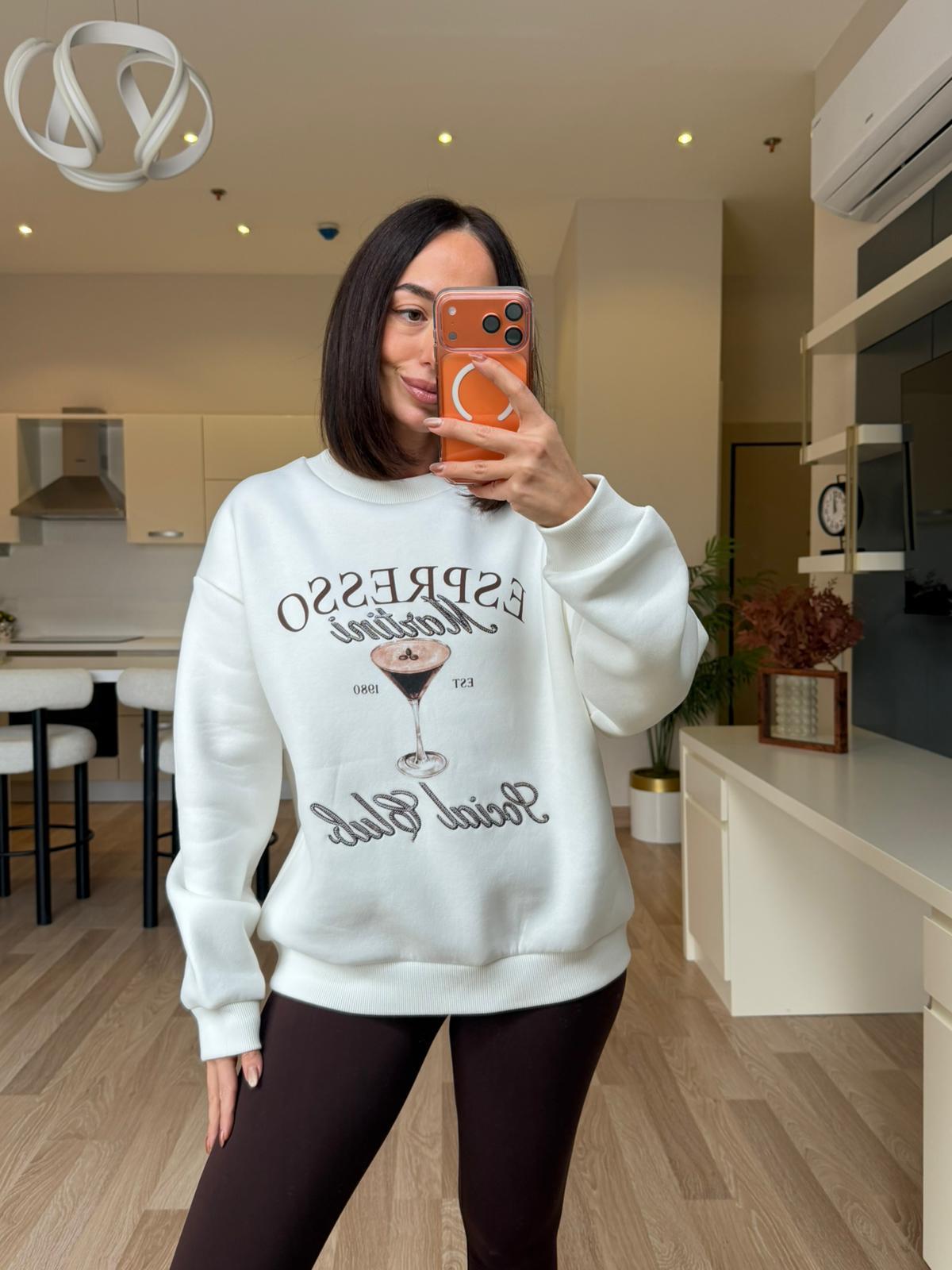 Ekru Espresso Sweatshirt