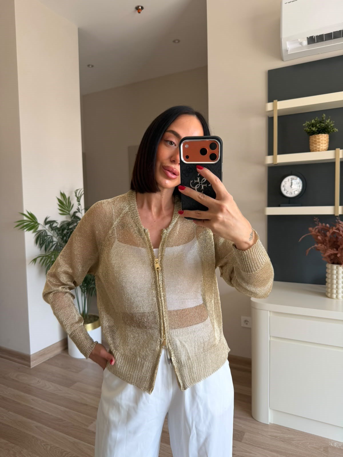 Gold Simli Hırka 