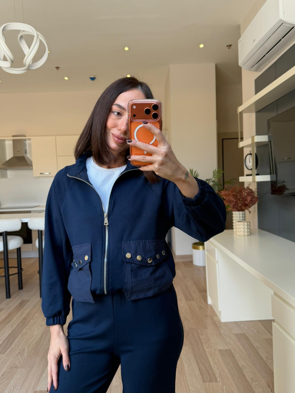 Lacivert Paraşüt Detay Modal Takım