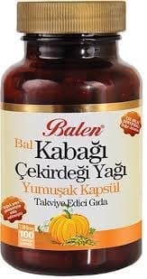 BALEN BAL KABAĞI ÇEKIRDEĞI YAĞI YUMUŞAK KAPSÜL 100 KAPSÜL
