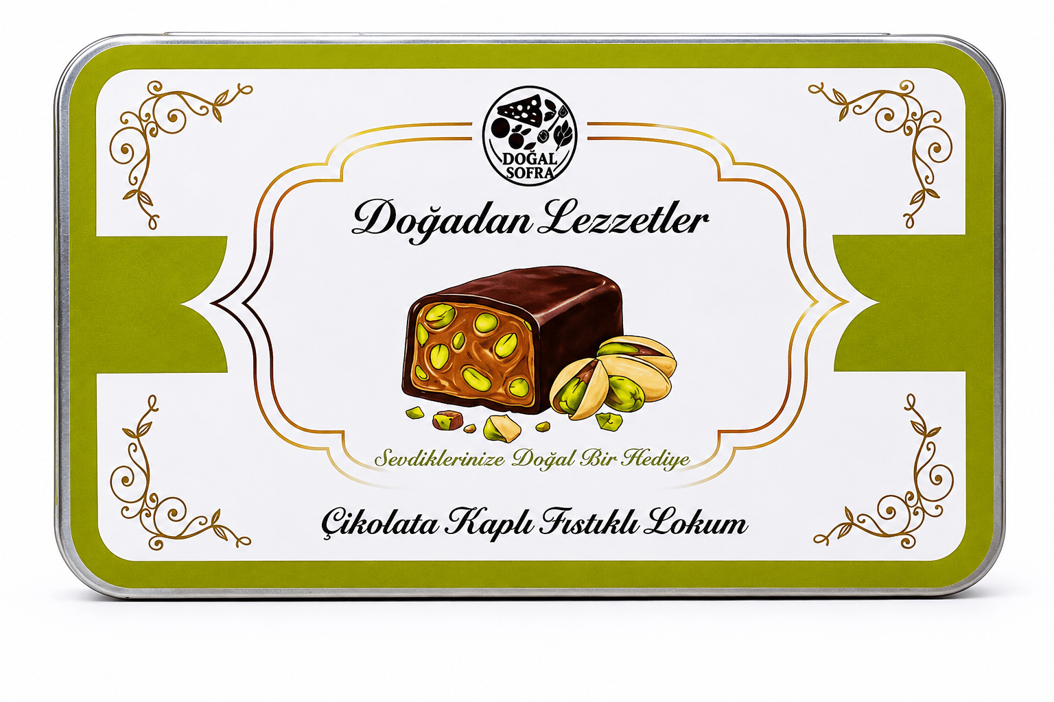 Doğal Sofra Çikolata Kaplı Fıstıklı Lokum 110gr