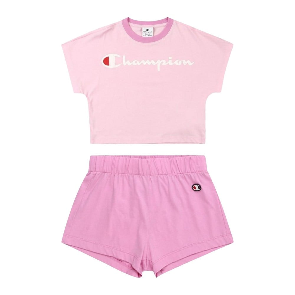 CHAMPION KIZ ÇOCUK ŞORT T-SHIRT TAKIM 404966-PS013