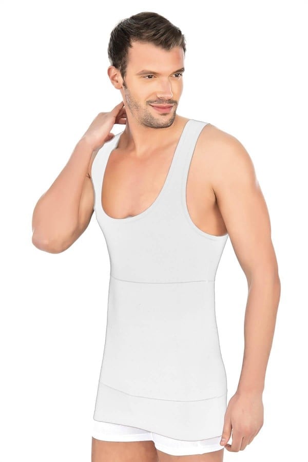 Arias Closet Beyaz MI Emay 1400 Modal Cotton Erkek Atlet Korse