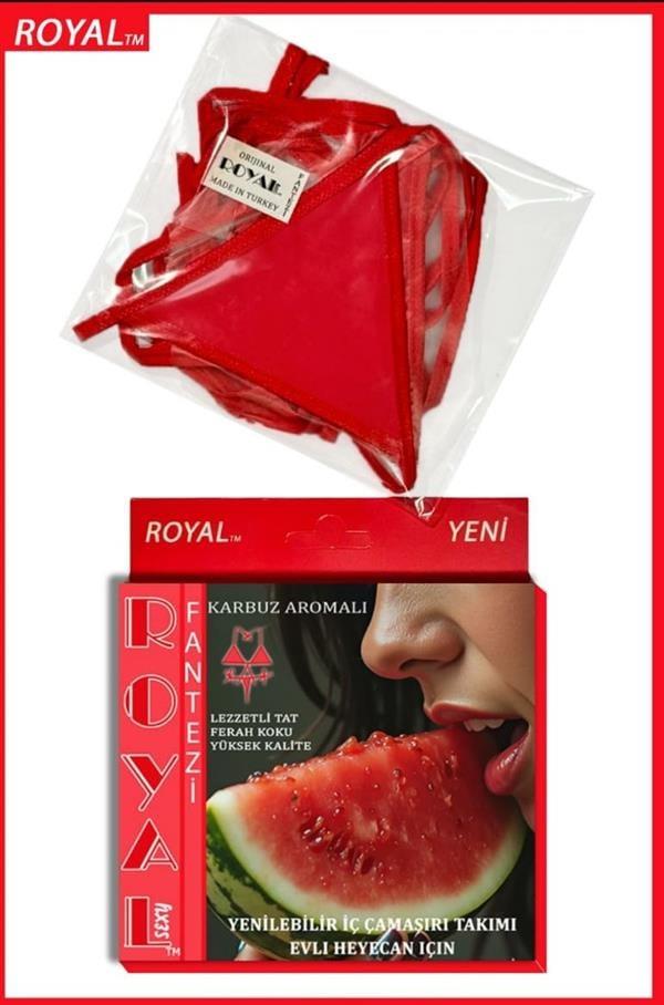 Arias Closet Fantezi Tüketilebilen Yenilebilir Karpuz Aromalı İç Çamaşırı Takımı