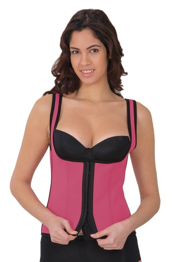 Arias Closet Gül Kurusu MI 9173 Terletici Agraflı Göğsü Açık Atlet Korse