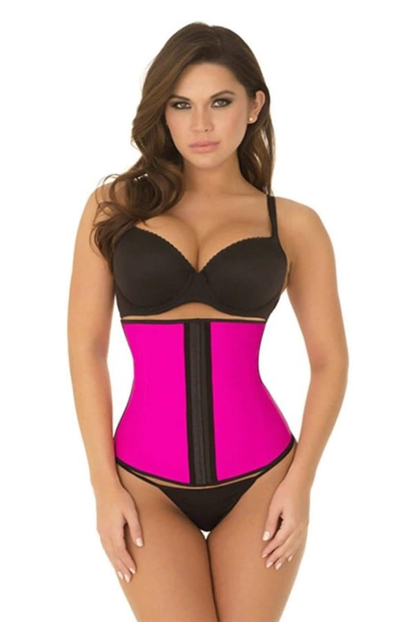Arias Closet Pembe MI 9161 Terletici Agraflı Bel Korse