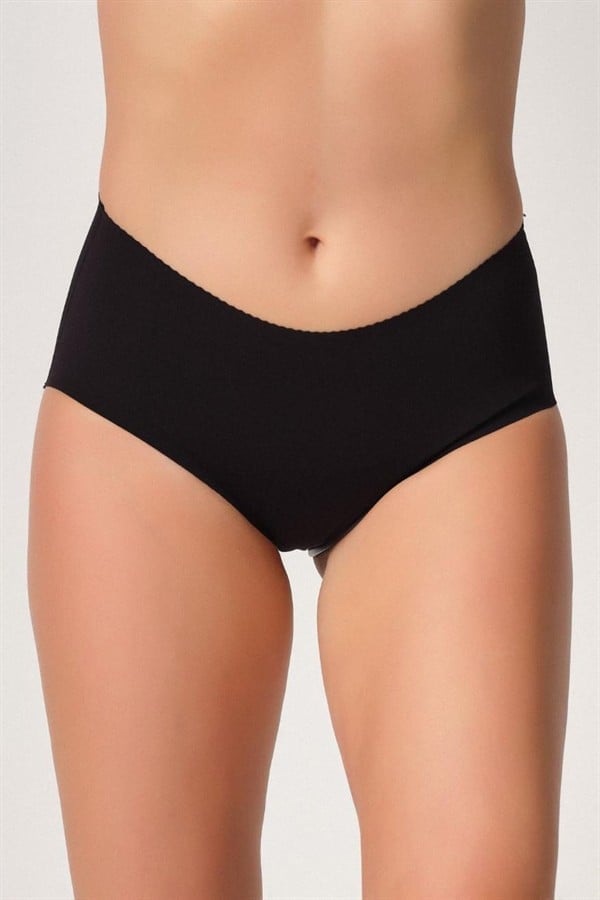 Arias Closet Siyah MI Emay 2702 Lazer Kesim Toparlayıcı Mama Slip Korse