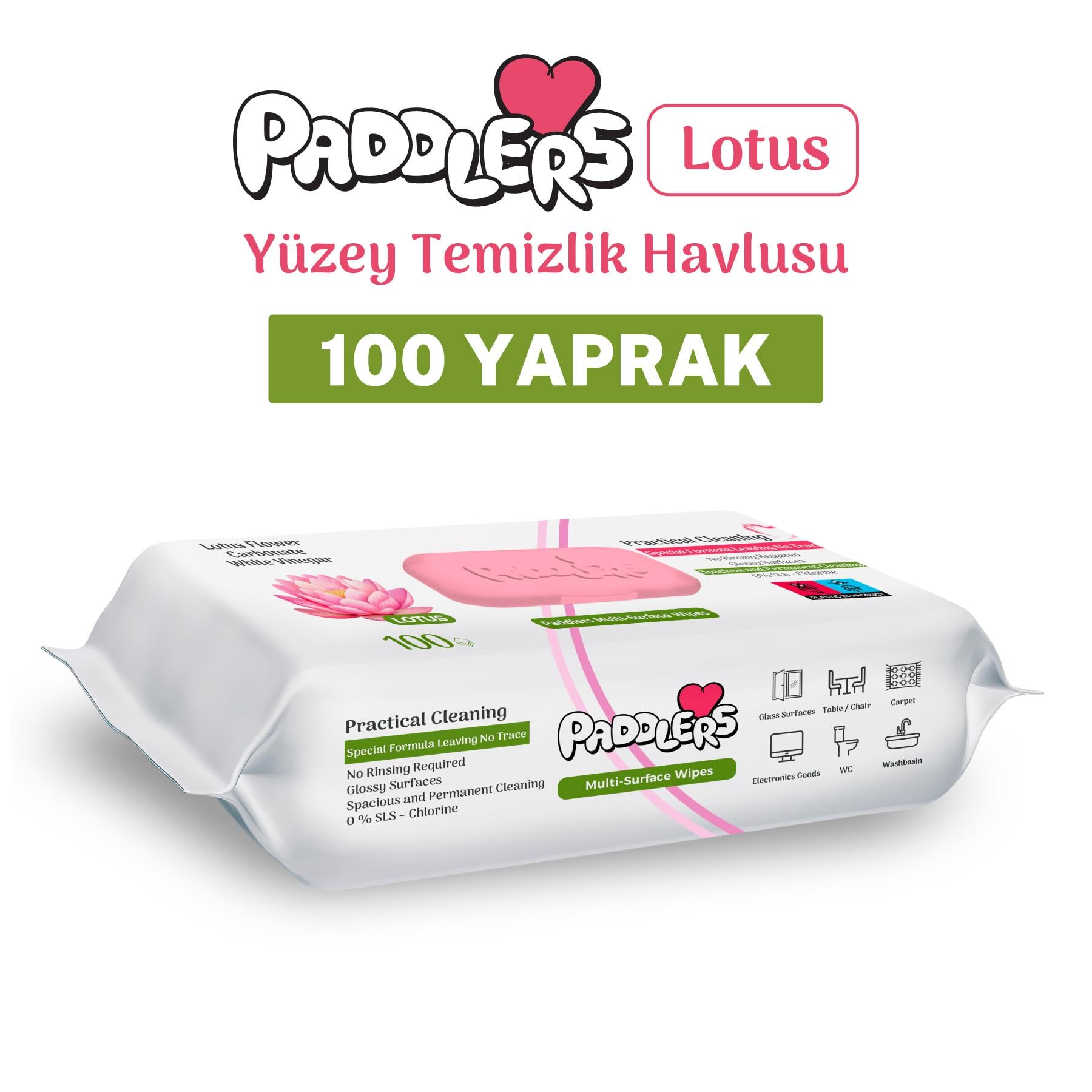 Easy Clean Lotus Çiçeği Yüzey Temizlik Havlusu 100 Yaprak