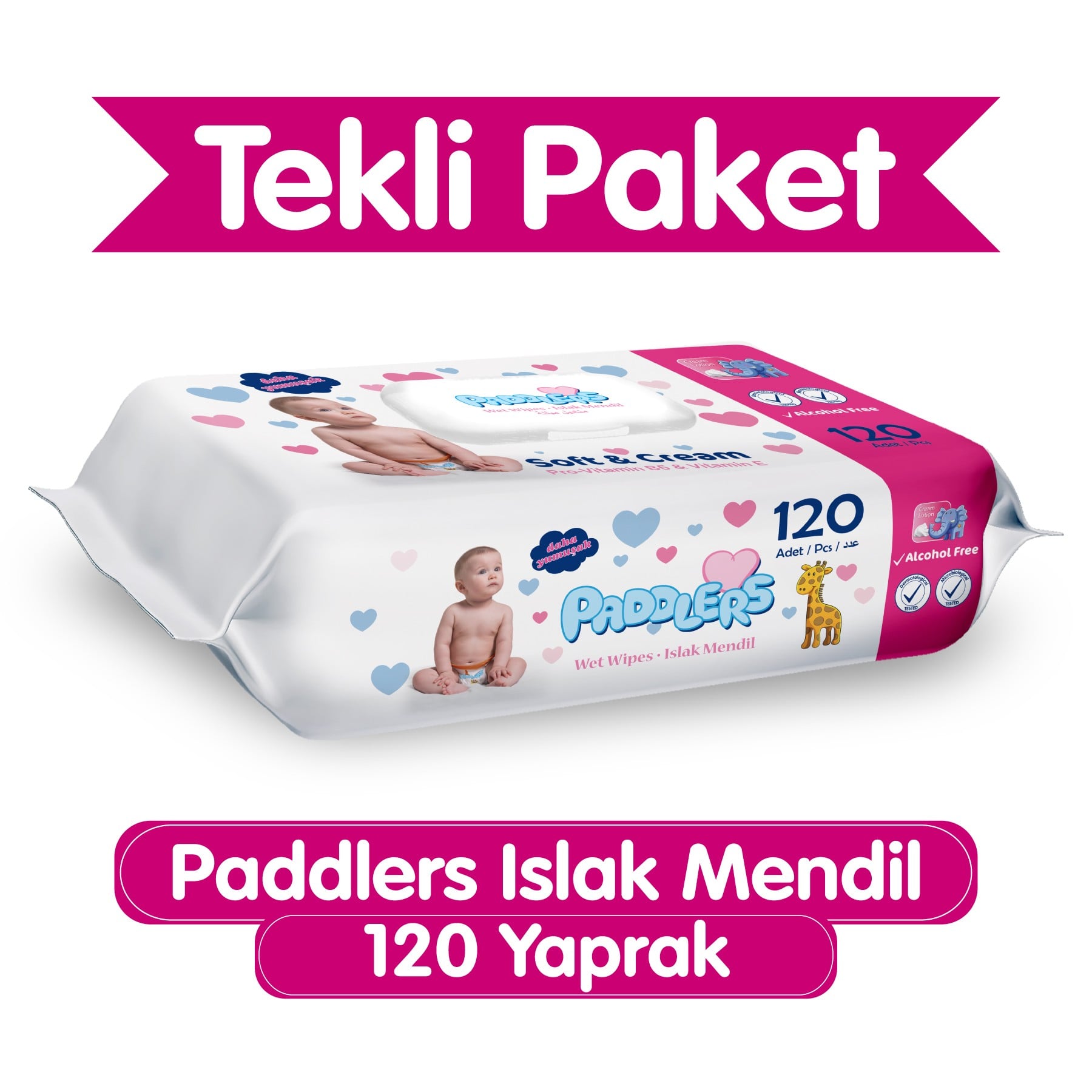 Paddlers Islak Mendil 120 li