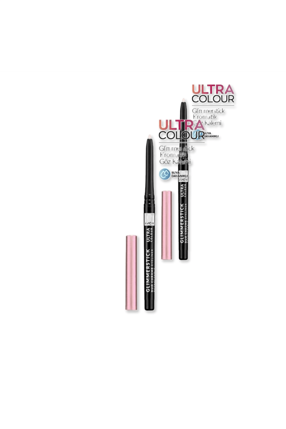 Avon Ultra Colour Glimmerstick Asansörlü Kromatik Göz Kalemi - Pink Quartz İkili Set