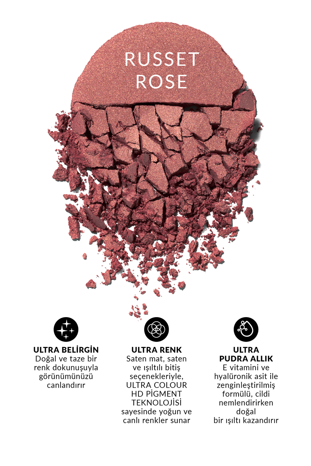 Avon Ultra Colour Sıkıştırılmış Pudra Allık - Russet Rose